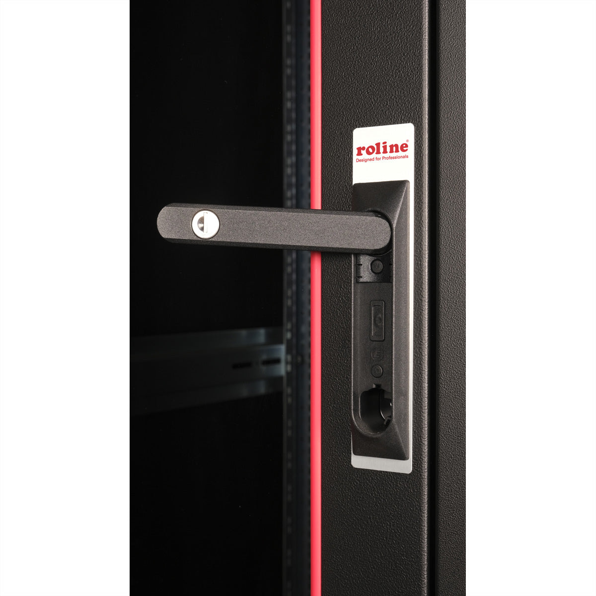 ROLINE Basic – 19" Netzwerkschrank 32U, IP20, abschliessbar, 600 × 800 × 1560 mm, schwarz, Stahl