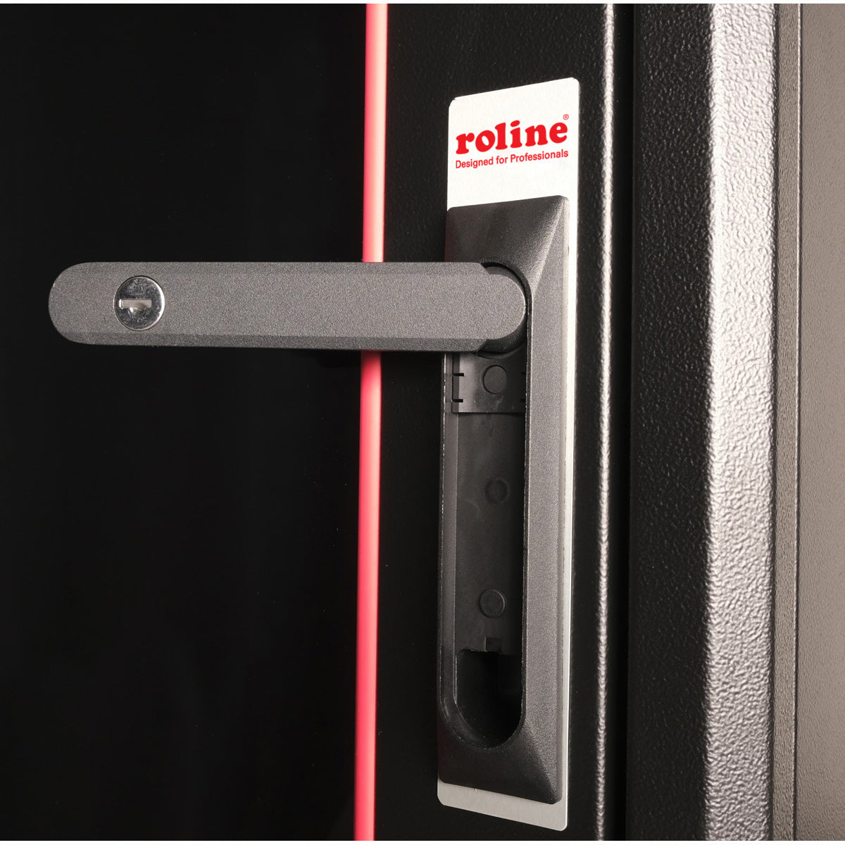 ROLINE Basic – 19" Netzwerkschrank 32U, IP20, abschliessbar, 800 × 800 × 1560 mm, schwarz, Stahl