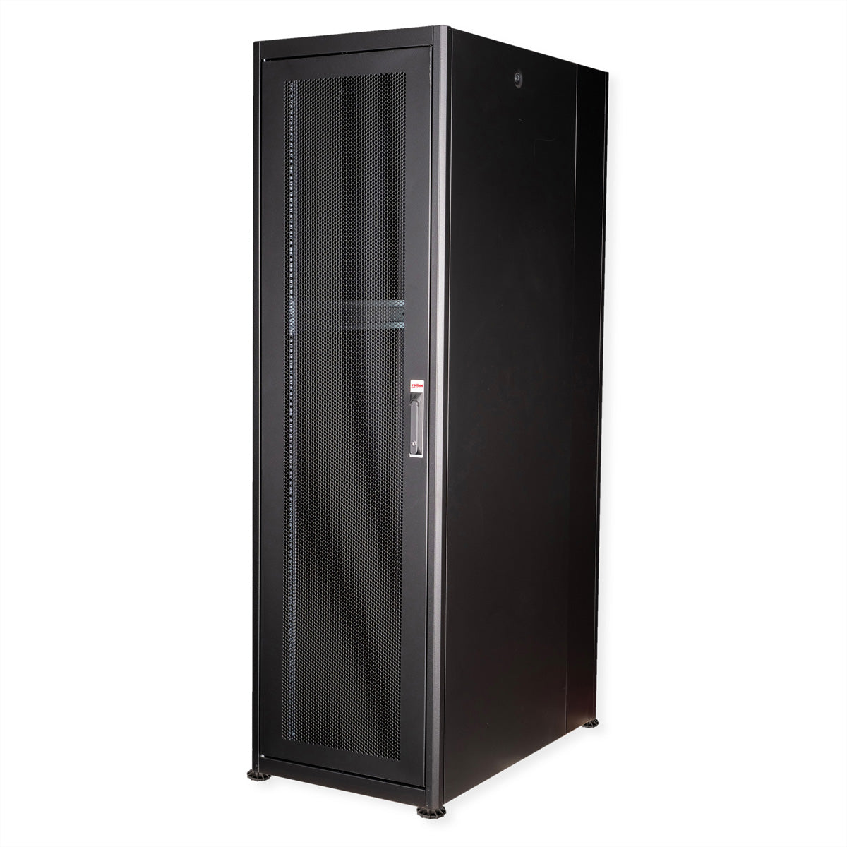 ROLINE Basic – 19" Netzwerkschrank 42U, IP20, abschliessbar, 600 × 1000 × 2010 mm, schwarz, Stahl