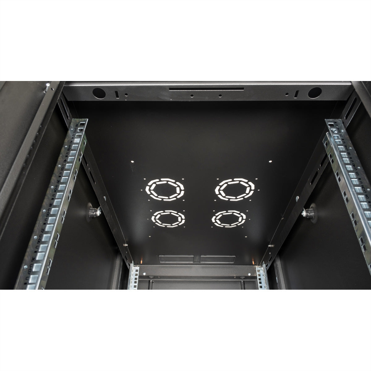 ROLINE Basic – 19" Netzwerkschrank 42U, IP20, abschliessbar, 600 × 1000 × 2010 mm, schwarz, Stahl