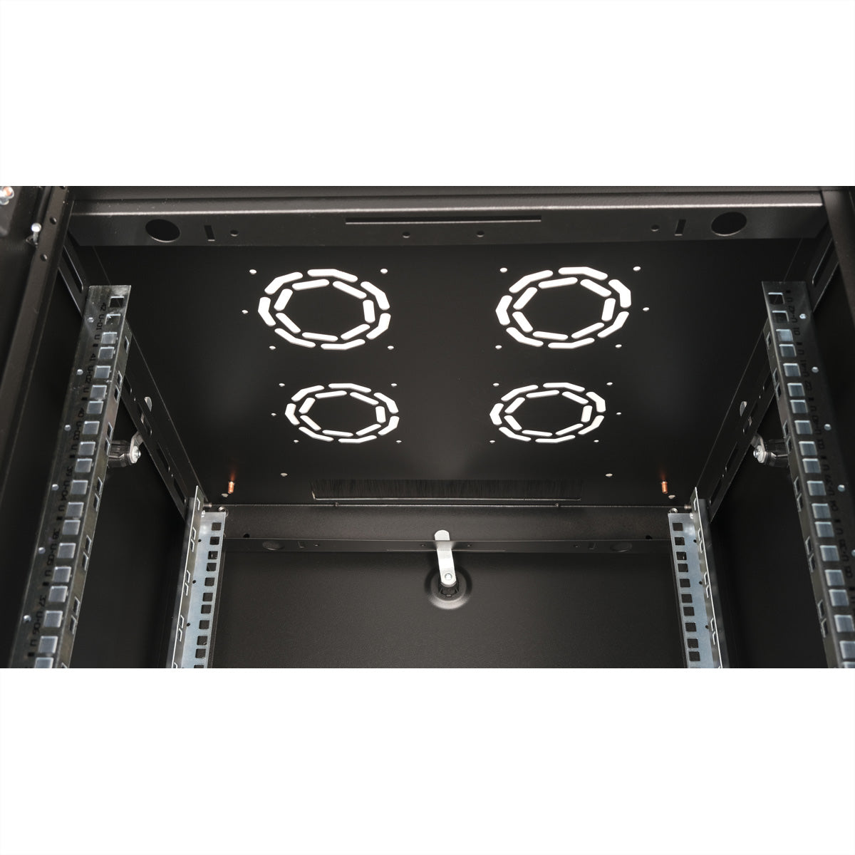 ROLINE Basic – 19" Netzwerkschrank 42U, IP20, abschliessbar, 600 × 600 × 2010 mm, schwarz, Stahl