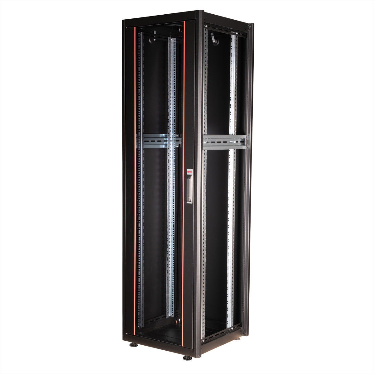 ROLINE Basic – 19" Netzwerkschrank 42U, IP20, abschliessbar, 600 × 600 × 2010 mm, schwarz, Stahl
