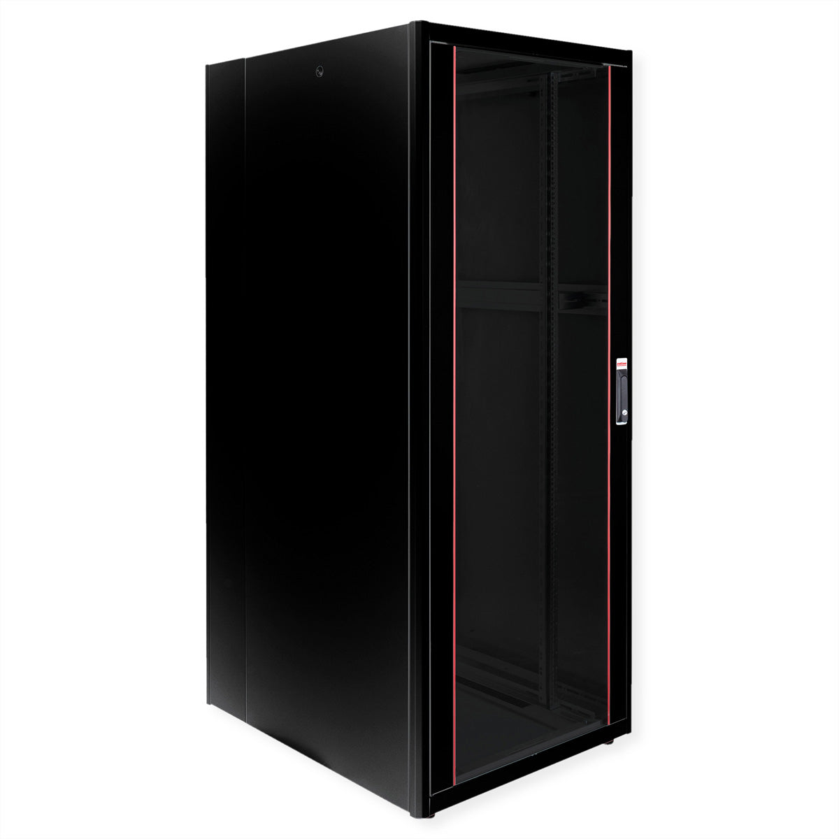 ROLINE Basic – 19" Netzwerkschrank 42U, IP20, abschliessbar, 800 × 1000 × 2010 mm, schwarz, Stahl