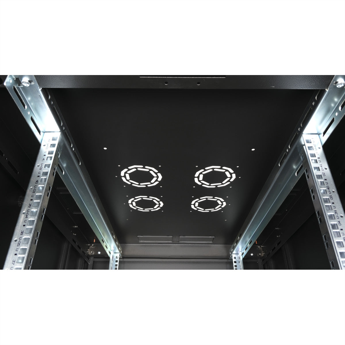 ROLINE Basic – 19" Netzwerkschrank 42U, IP20, abschliessbar, 800 × 1000 × 2010 mm, schwarz, Stahl