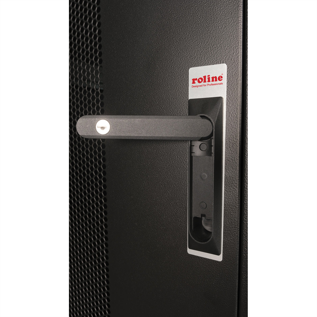 ROLINE Basic – 19" Netzwerkschrank 42U, IP20, abschliessbar, 800 × 1000 × 2010 mm, schwarz, Stahl