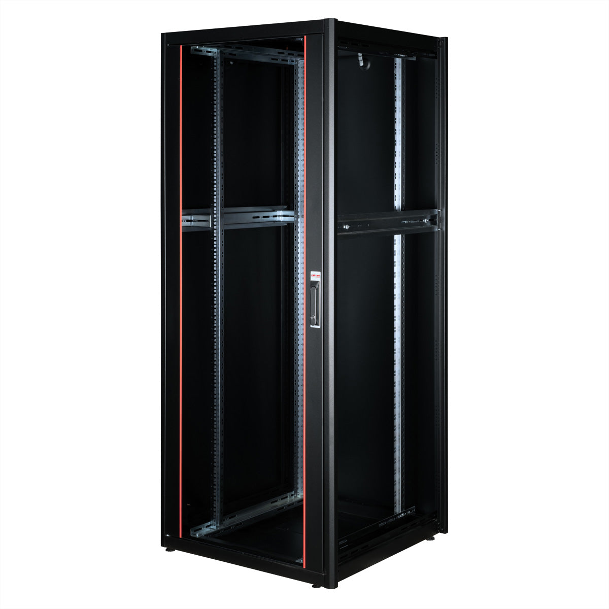 ROLINE Basic – 19" Netzwerkschrank 42U, IP20, abschliessbar, 800 × 800 × 2010 mm, schwarz, Stahl