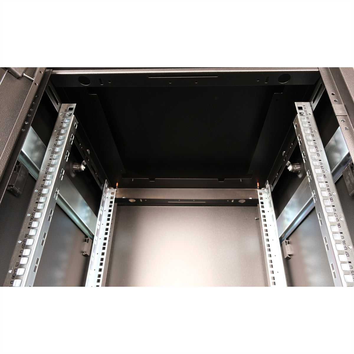 ROLINE Pro – 19" Netzwerkschrank 22U, IP20, abschliessbar, 600 × 600 × 1164 mm, schwarz, Stahl