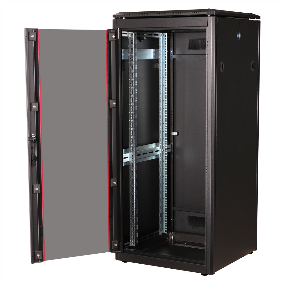 ROLINE Pro – 19" Netzwerkschrank 26U, IP20, abschliessbar, 600 × 600 × 1342 mm, schwarz, Stahl