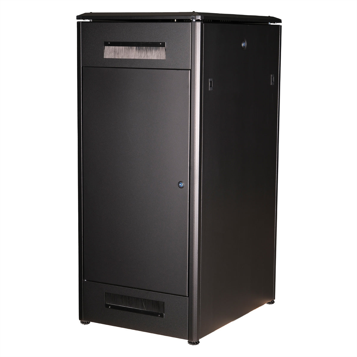 ROLINE Pro – 19" Netzwerkschrank 26U, IP20, abschliessbar, 600 × 800 × 1342 mm, schwarz, Stahl