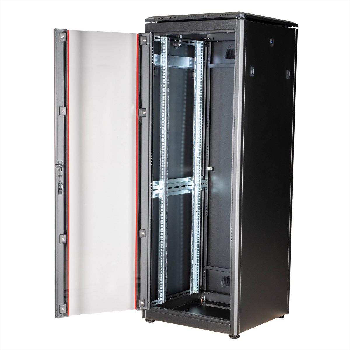 ROLINE Pro – 19" Netzwerkschrank 32U, IP20, abschliessbar, 600 × 600 × 1609 mm, schwarz, Stahl