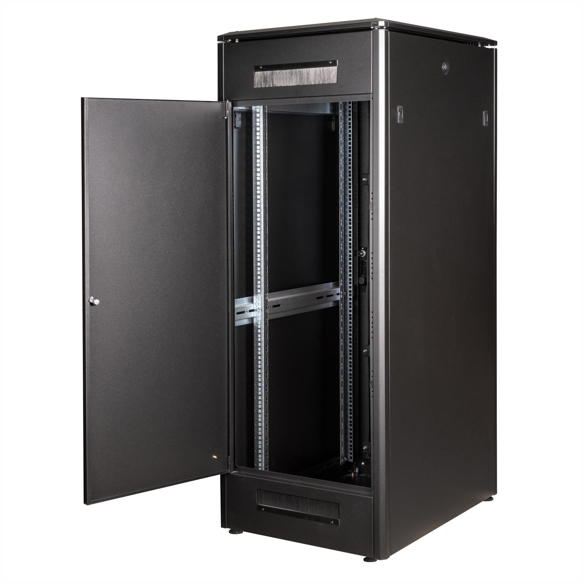 ROLINE Pro – 19" Netzwerkschrank 32U, IP20, abschliessbar, 600 × 800 × 1609 mm, schwarz, Stahl