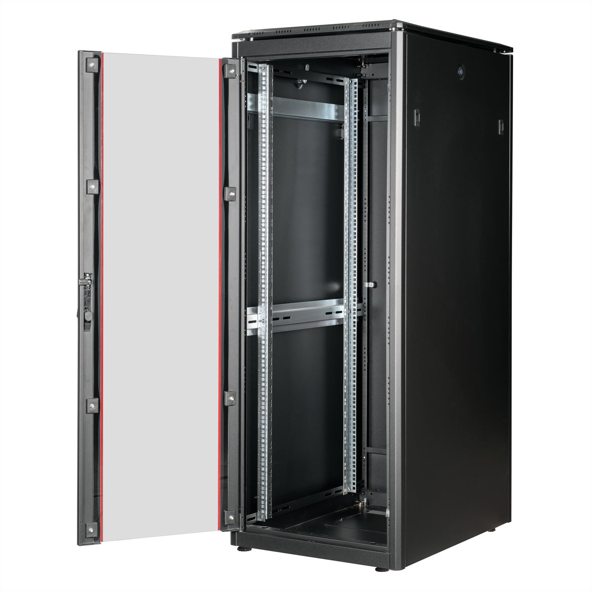 ROLINE Pro – 19" Netzwerkschrank 32U, IP20, abschliessbar, 600 × 800 × 1609 mm, schwarz, Stahl