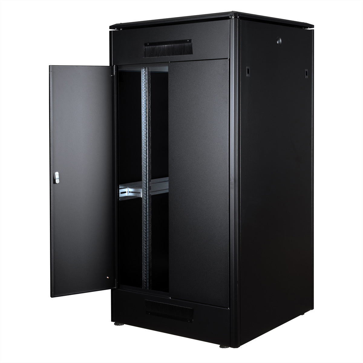 ROLINE Pro – 19" Netzwerkschrank 32U, IP20, abschliessbar, 800 × 800 × 1609 mm, schwarz, Stahl