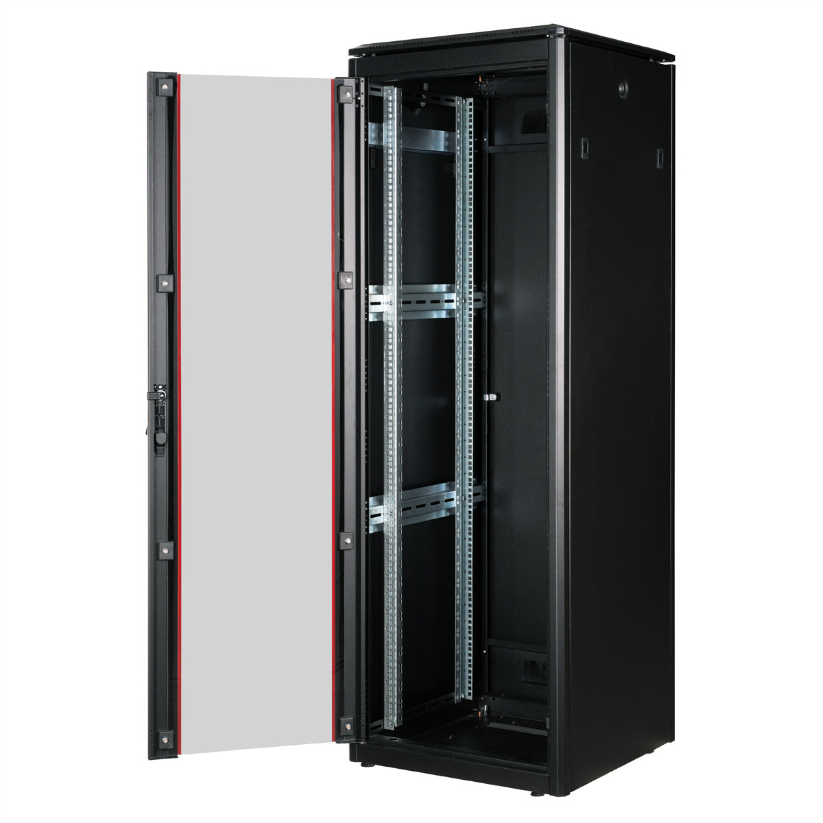 ROLINE Pro – 19" Netzwerkschrank 36U, IP20, abschliessbar, 600 × 600 × 1786 mm, schwarz, Stahl