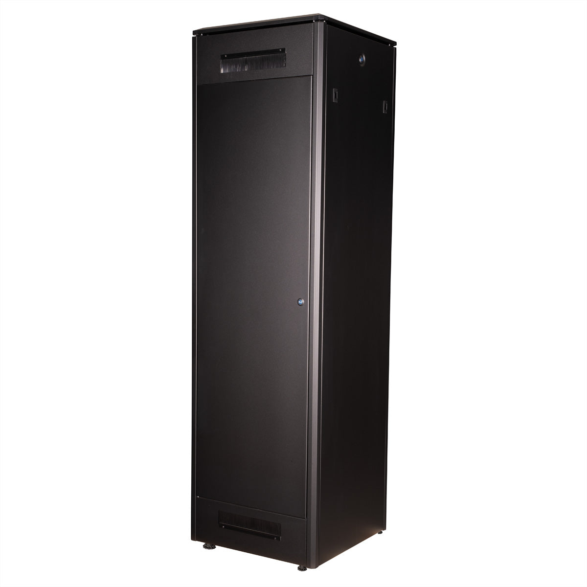 ROLINE Pro – 19" Netzwerkschrank 42U, IP20, abschliessbar, 600 × 600 × 2053 mm, schwarz, Stahl