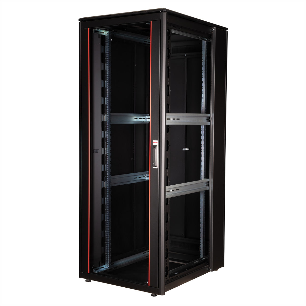 ROLINE Pro – 19" Netzwerkschrank 42U, IP20, abschliessbar, 800 × 1000 × 2053 mm, schwarz, Stahl