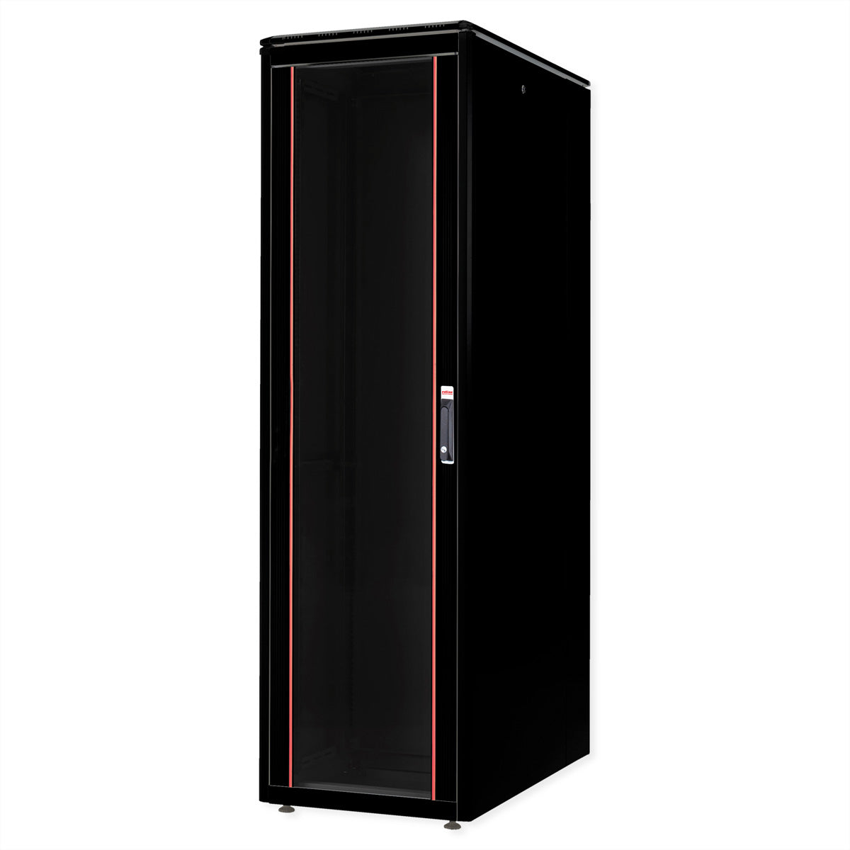 ROLINE Pro – 19" Netzwerkschrank 47U, IP20, abschliessbar, 600 × 1000 × 2276 mm, schwarz, Stahl