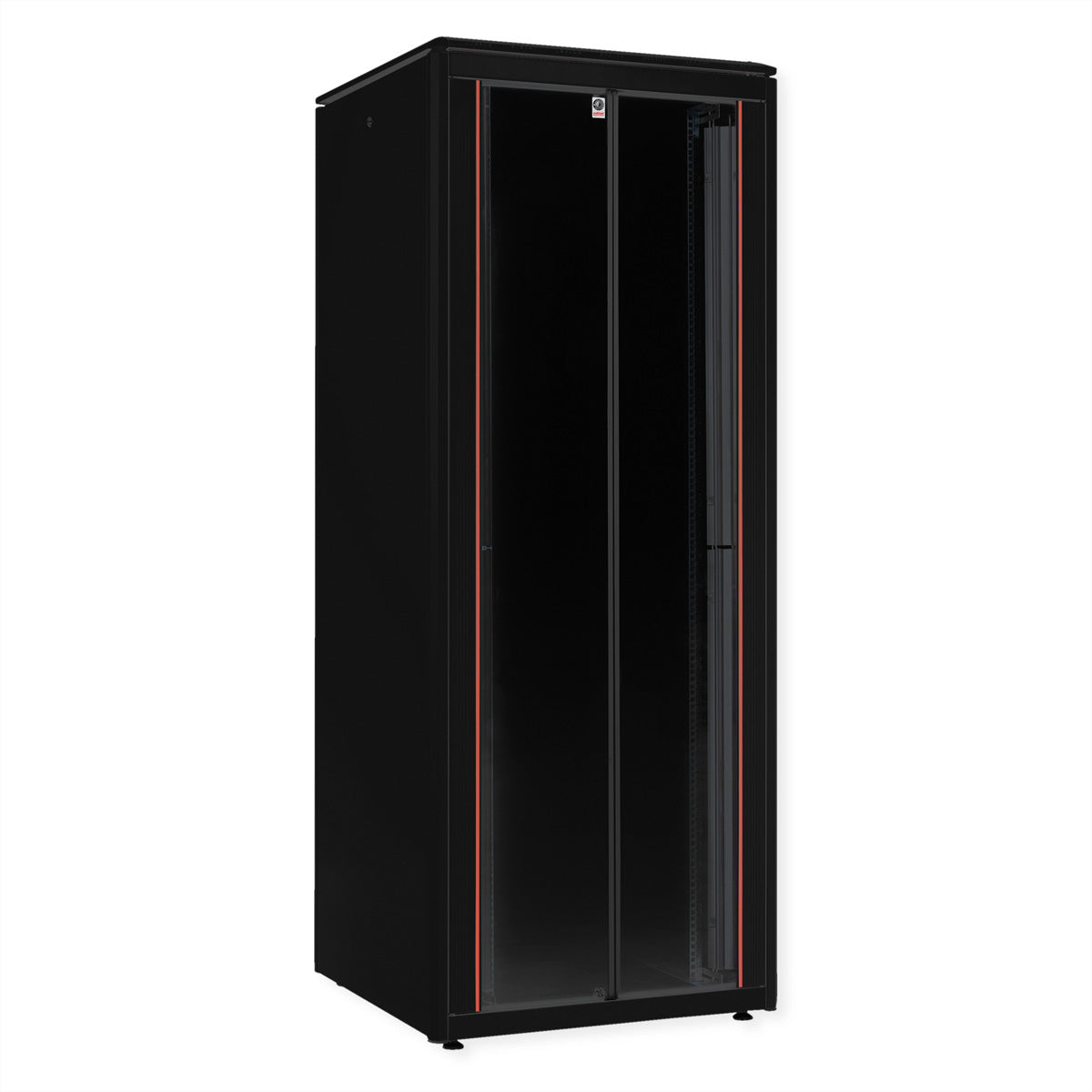 ROLINE Pro – 19" Netzwerkschrank 47U, IP20, abschliessbar, 800 × 800 × 2276 mm, schwarz, Stahl
