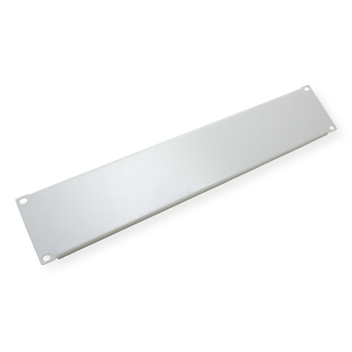 ROLINE Blindblende – 2U, 19", grau, Stahl, inkl. Installationsset