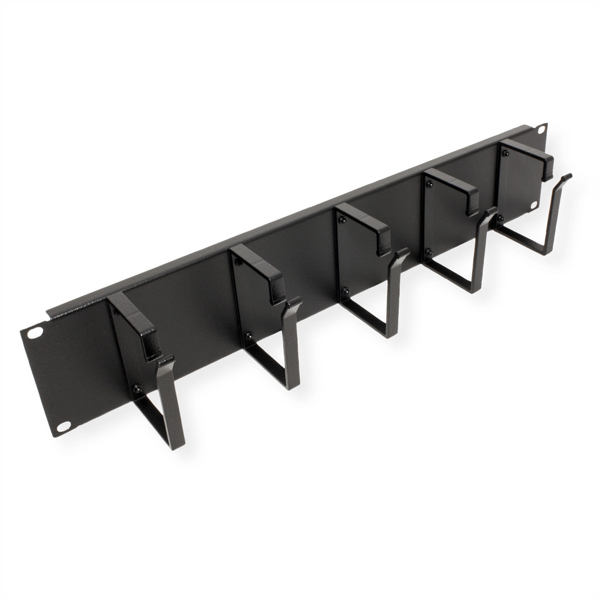 ROLINE 19" Rangierpanel – 2U, 480×85×80 mm, Stahl, Schwarz