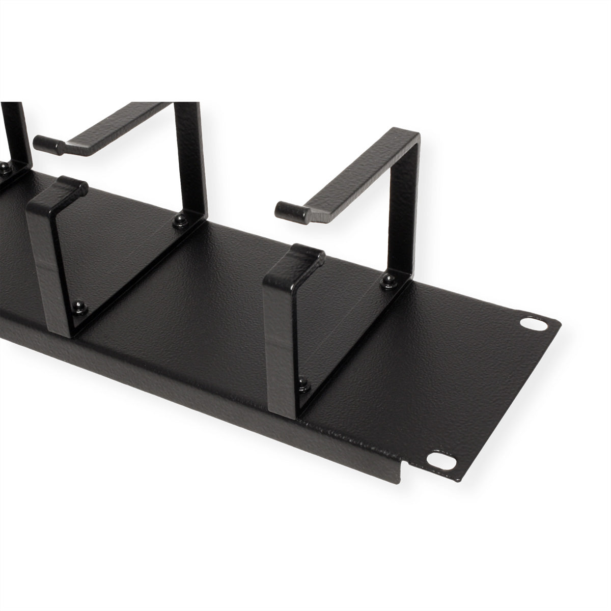 ROLINE 19" Rangierpanel – 2U, 480×85×80 mm, Stahl, Schwarz