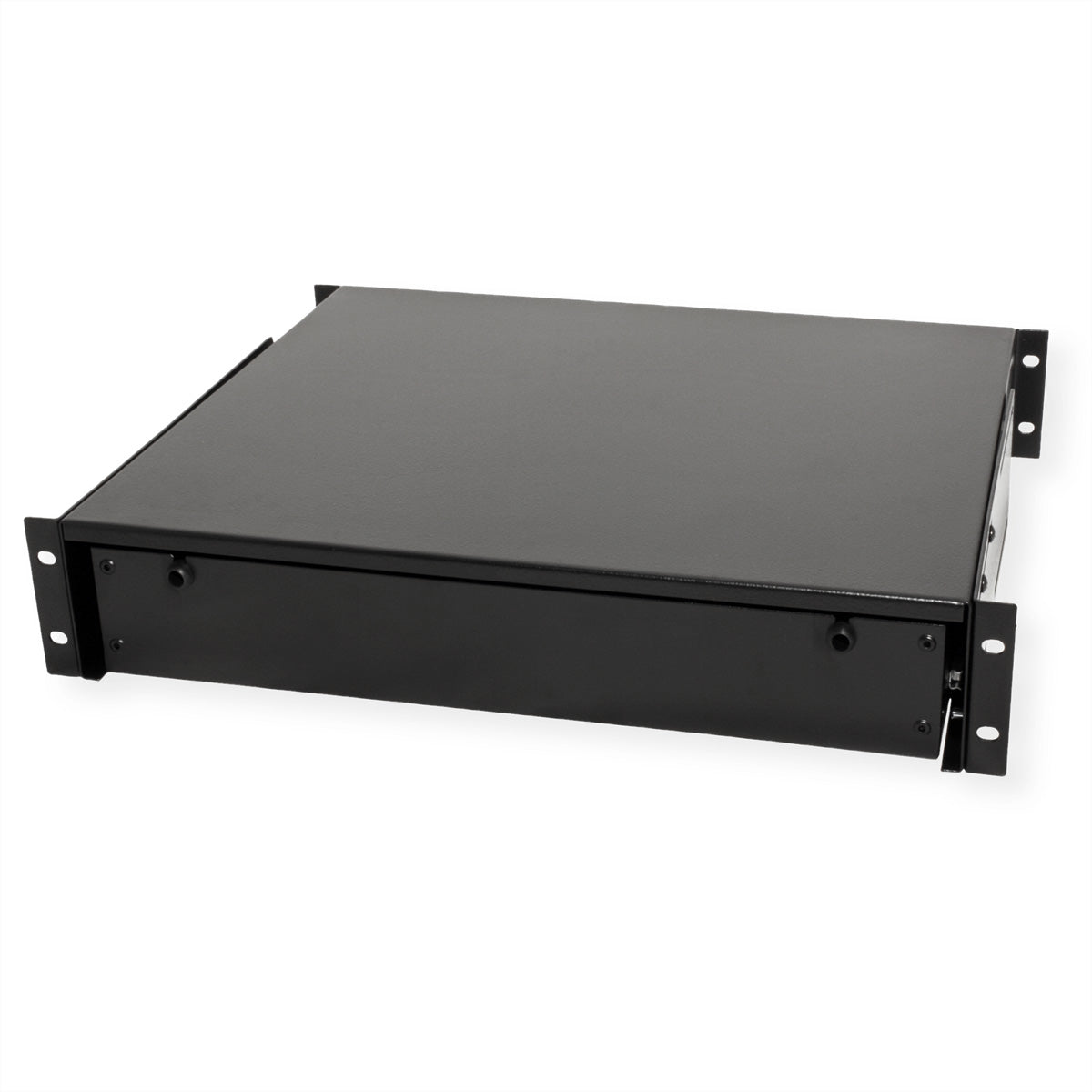 ROLINE 19" Tastatureinschub 2 HE – abschliessbar – schwarz