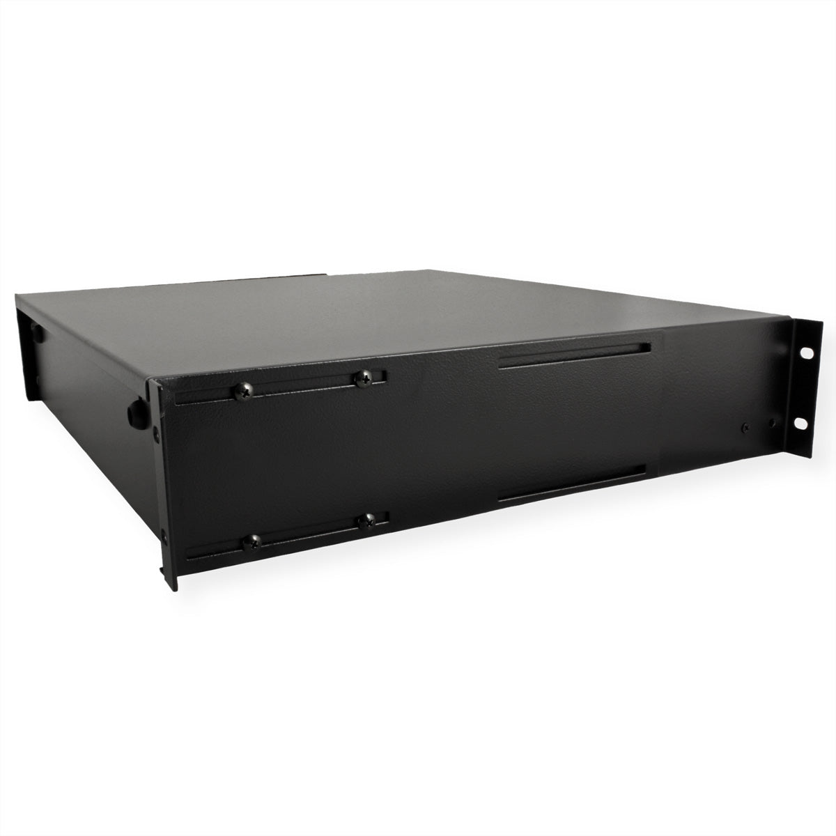 ROLINE 19" Tastatureinschub 2 HE – abschliessbar – schwarz