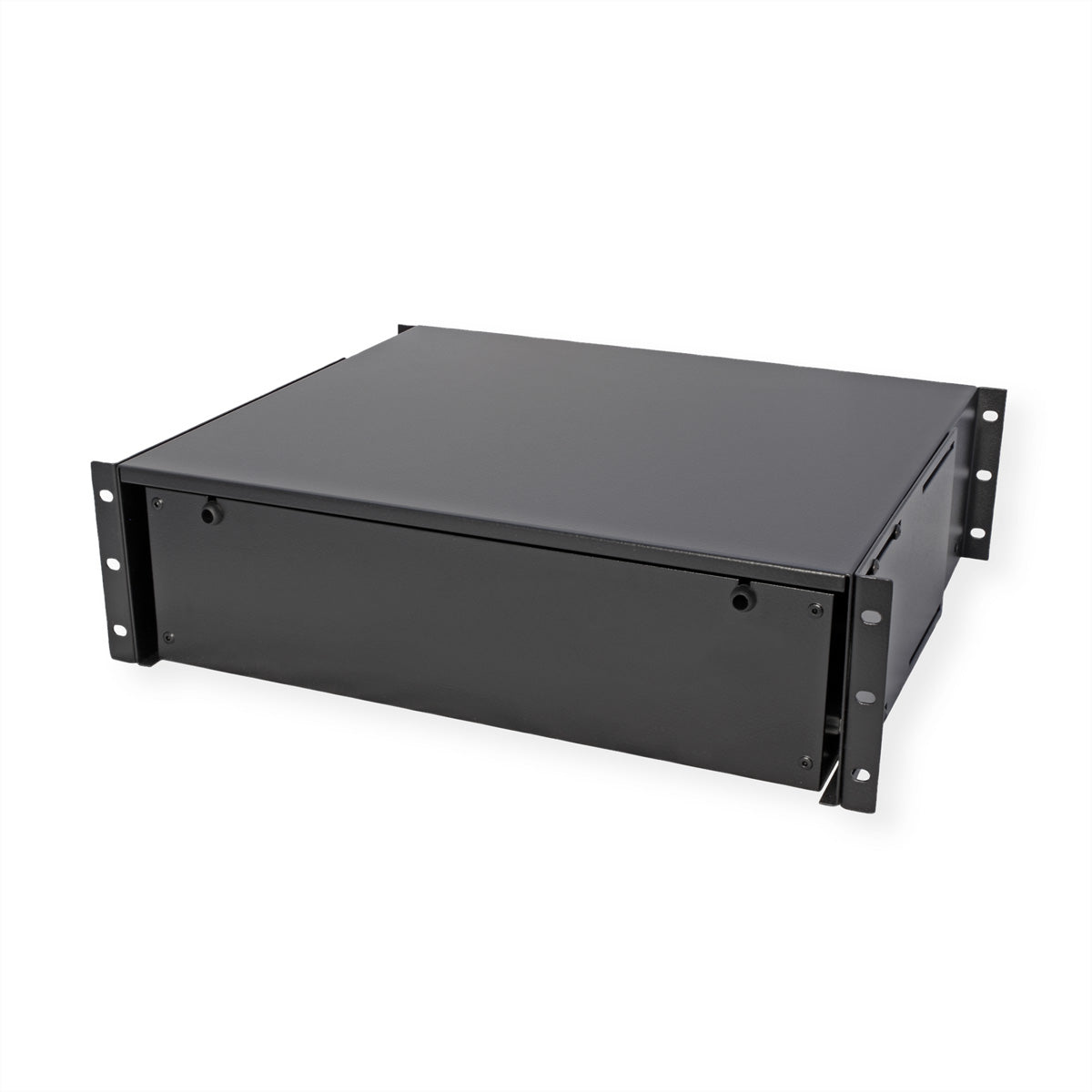 ROLINE 19" Tastatureinschub 3U, für 19" Profilschienen, abschliessbar, 485 × 400 × 130 mm, schwarz, Stahl