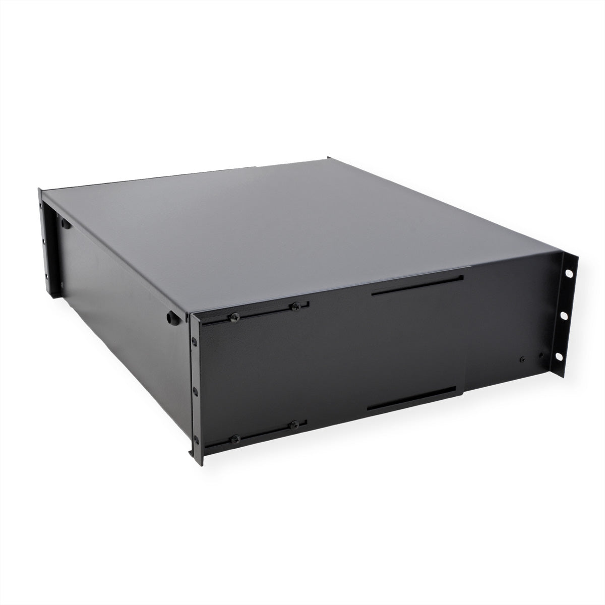 ROLINE 19" Tastatureinschub 3U, für 19" Profilschienen, abschliessbar, 485 × 400 × 130 mm, schwarz, Stahl