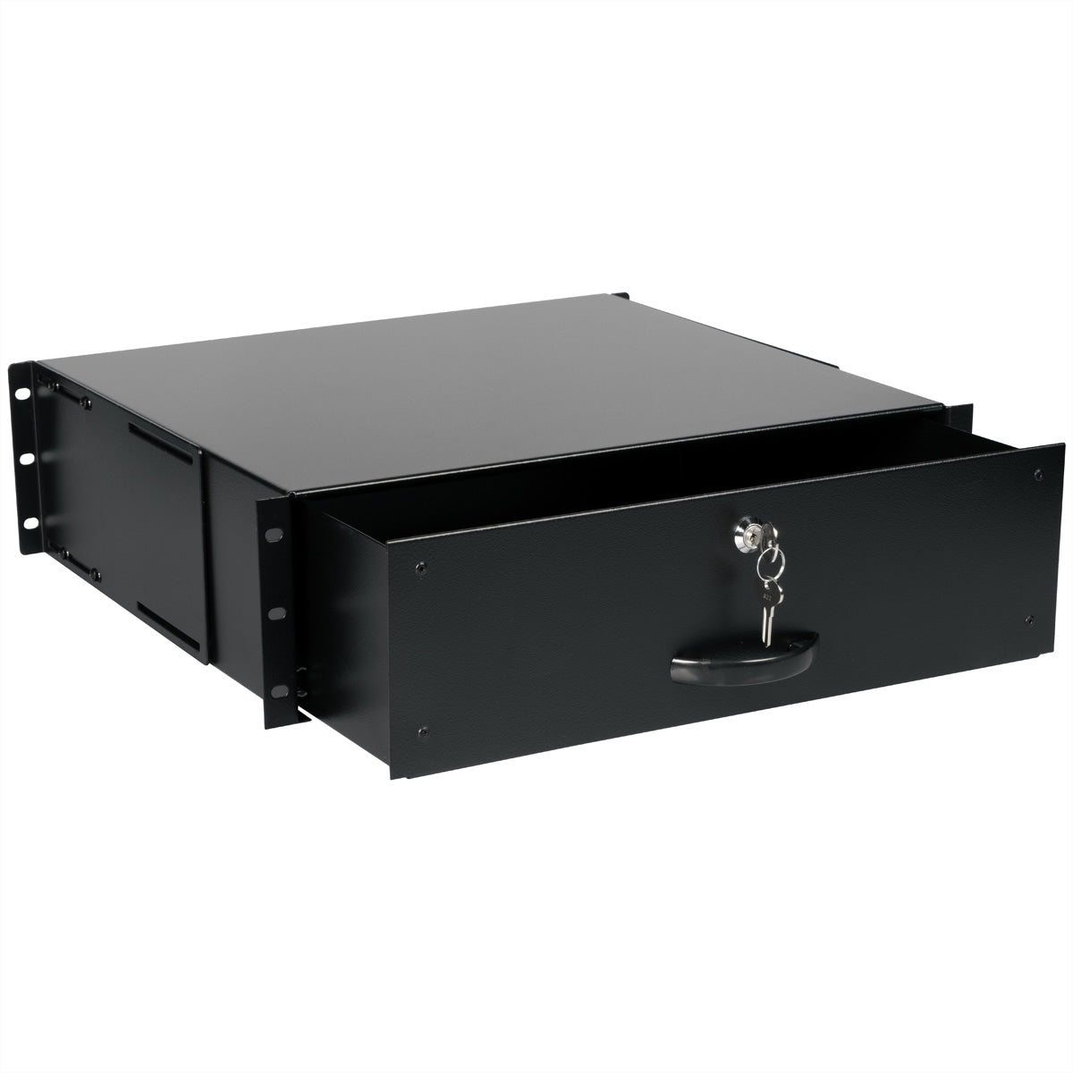 ROLINE 19" Tastatureinschub 3U, für 19" Profilschienen, abschliessbar, 485 × 400 × 130 mm, schwarz, Stahl
