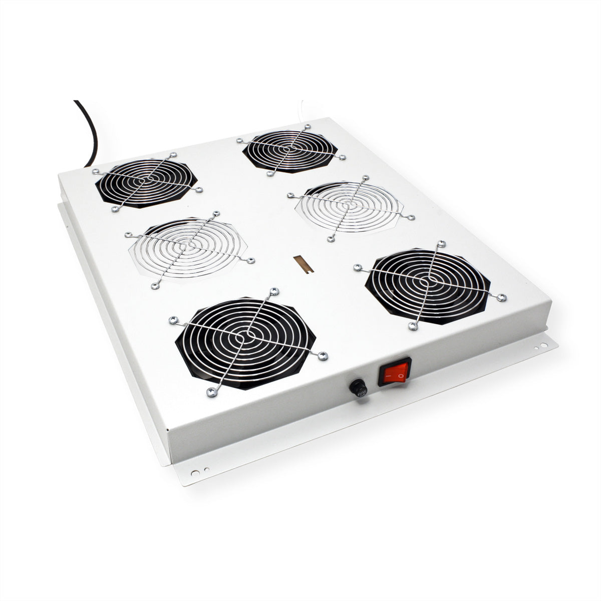 ROLINE Lüftereinheit 1U, aktiv, 4 Lüfter, 4×18 W, Grau, für 19"-Serverschrank