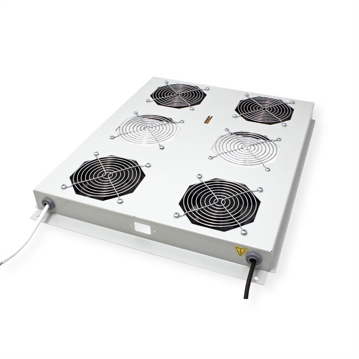 ROLINE Lüftereinheit 1U, aktiv, 4 Lüfter, 4×18 W, Grau, für 19"-Serverschrank