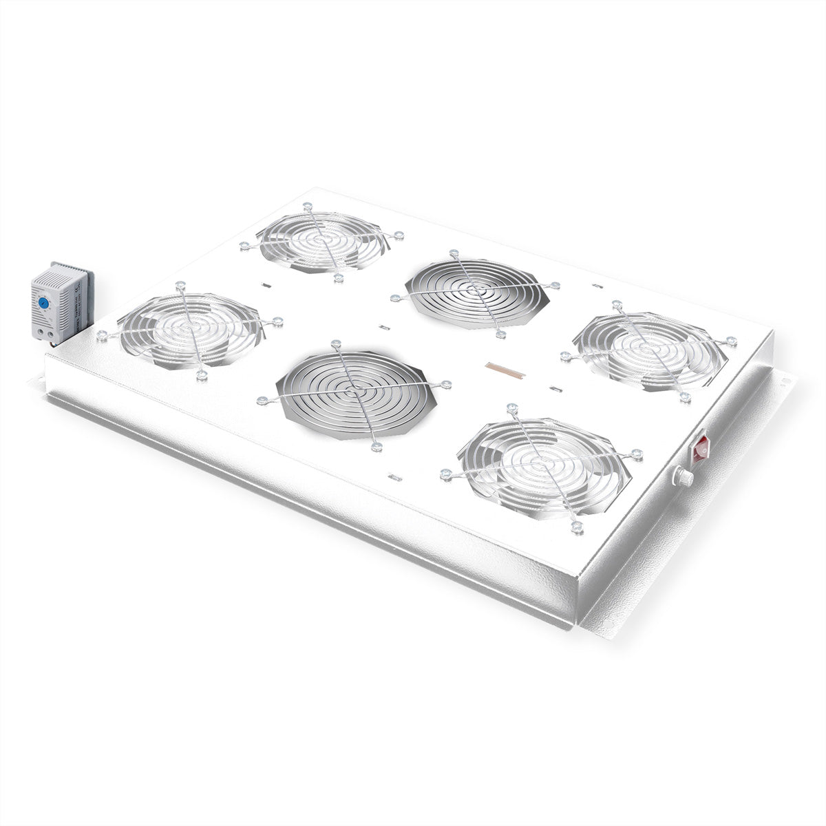 ROLINE Lüftereinheit 1U, aktiv, 4 Lüfter, 4×18 W, Grau, für 19"-Serverschrank
