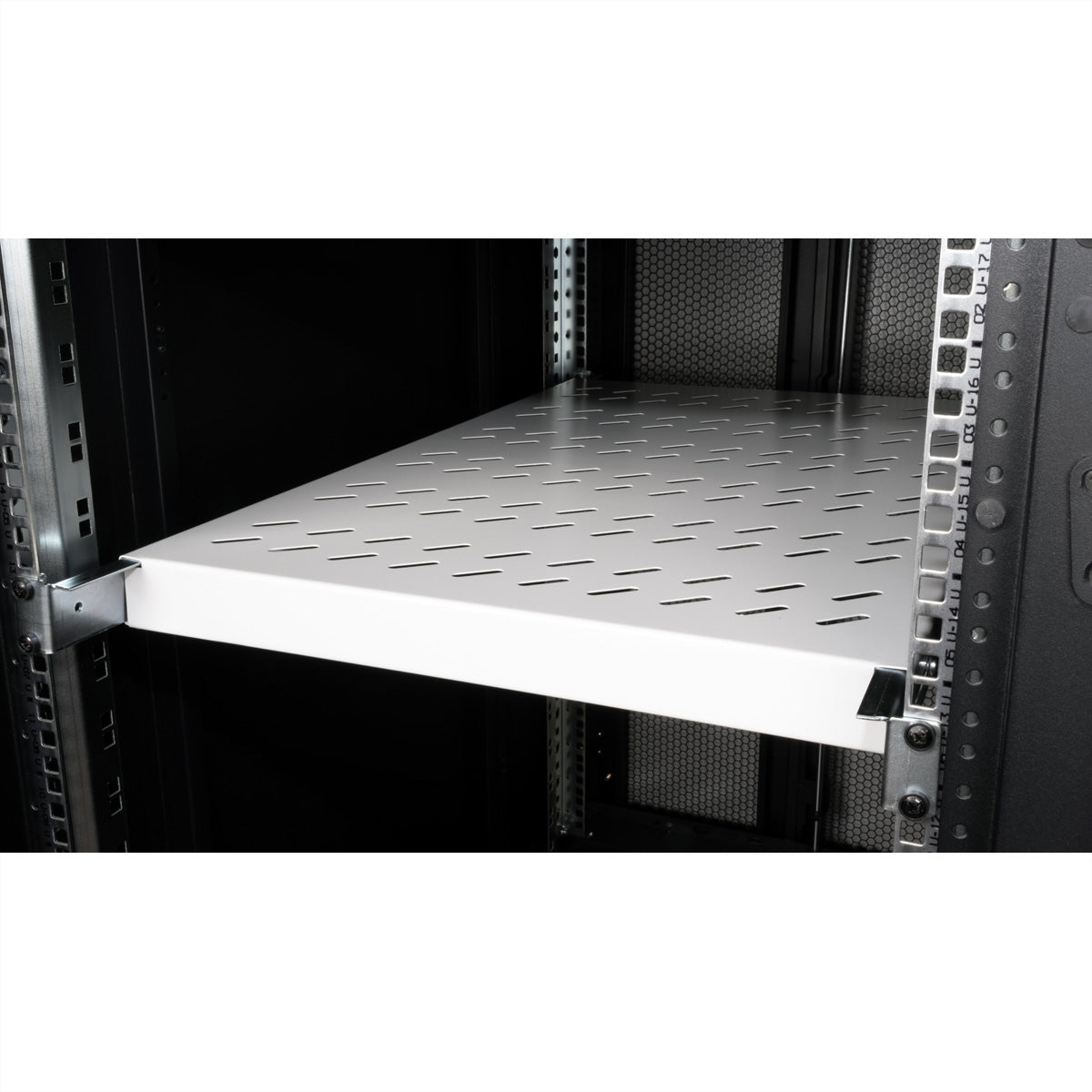 ROLINE Rack-Regalboden 19" – 1U – 485 × 700 × 44 mm – 50 kg – grau – Stahl