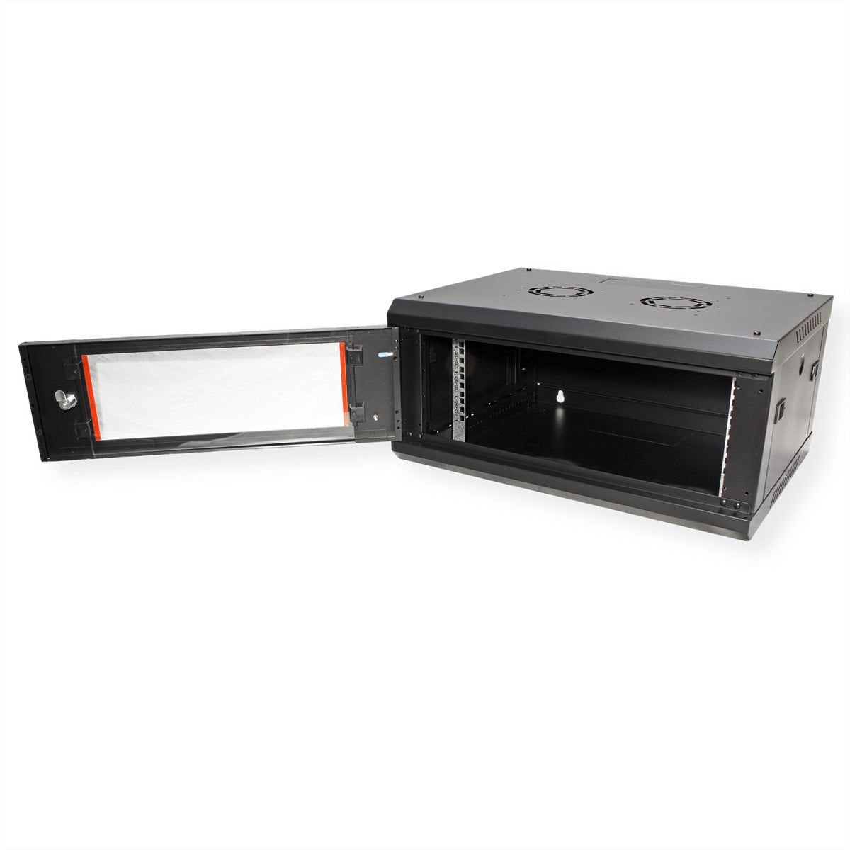 ROLINE Basic Plus – 19" Wandverteiler 4U, IP20, abschliessbar, 600 × 450 × 290 mm, schwarz, Stahl
