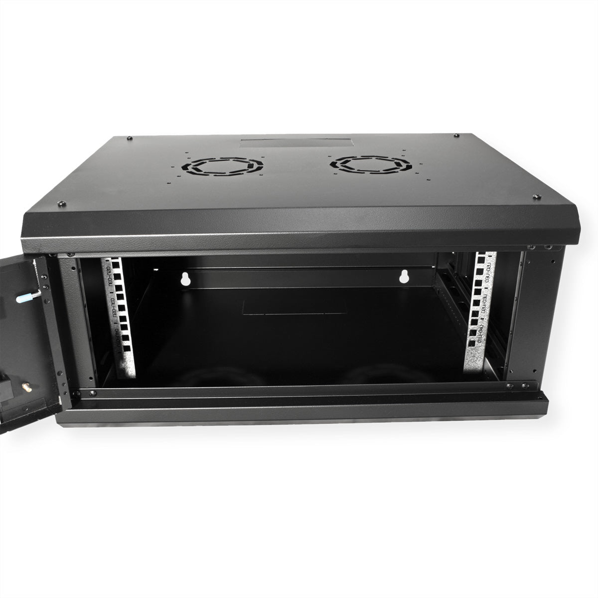 ROLINE Basic Plus – 19" Wandverteiler 4U, IP20, abschliessbar, 600 × 450 × 290 mm, schwarz, Stahl