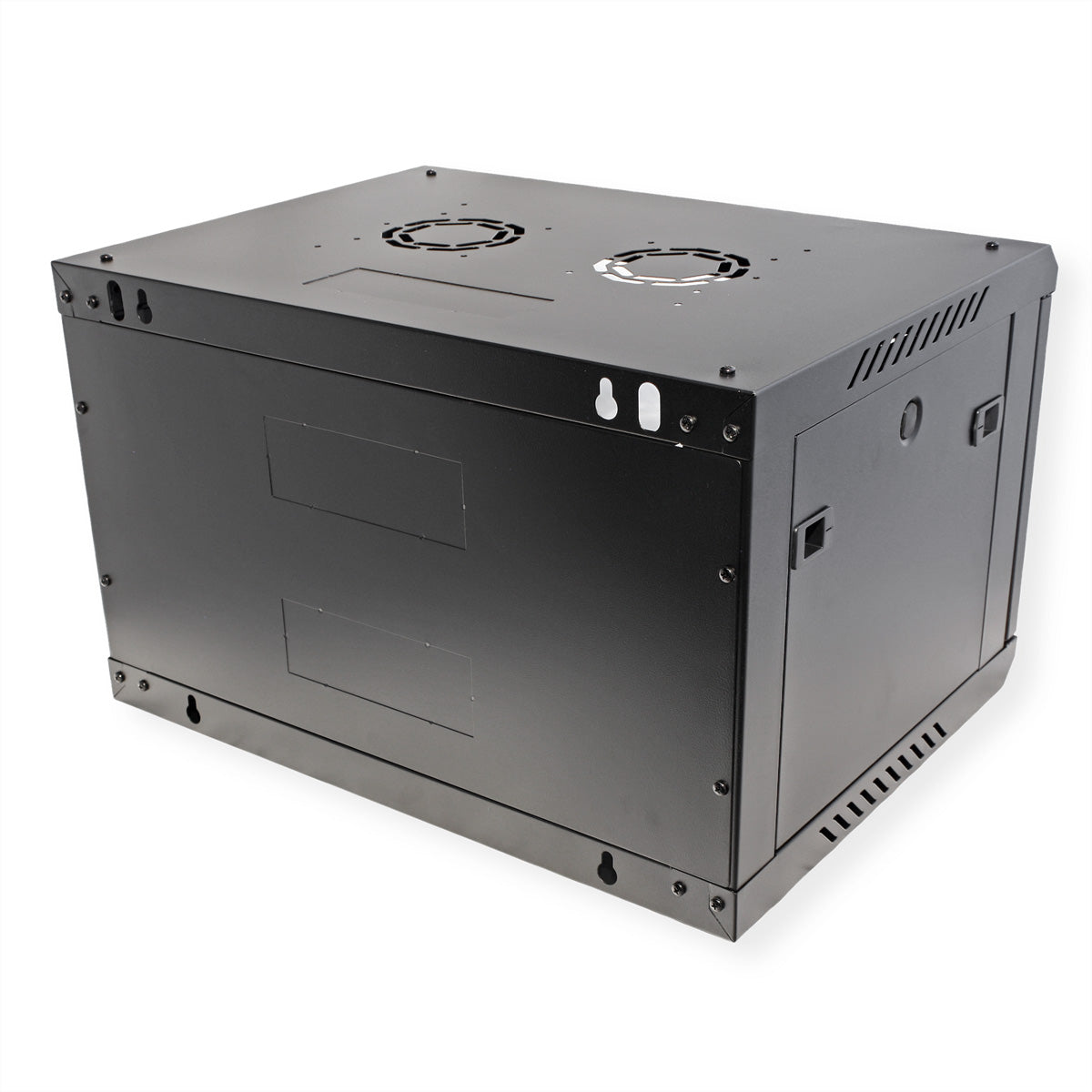 ROLINE Basic Plus – 19" Wandverteiler 6U, IP20, abschliessbar, 600 × 450 × 379 mm, schwarz, Stahl
