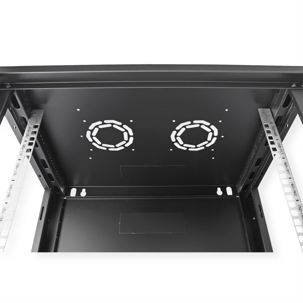 ROLINE Basic Plus – 19" Wandverteiler 12U, IP20, abschliessbar, 600 × 450 × 645 mm, schwarz, Stahl