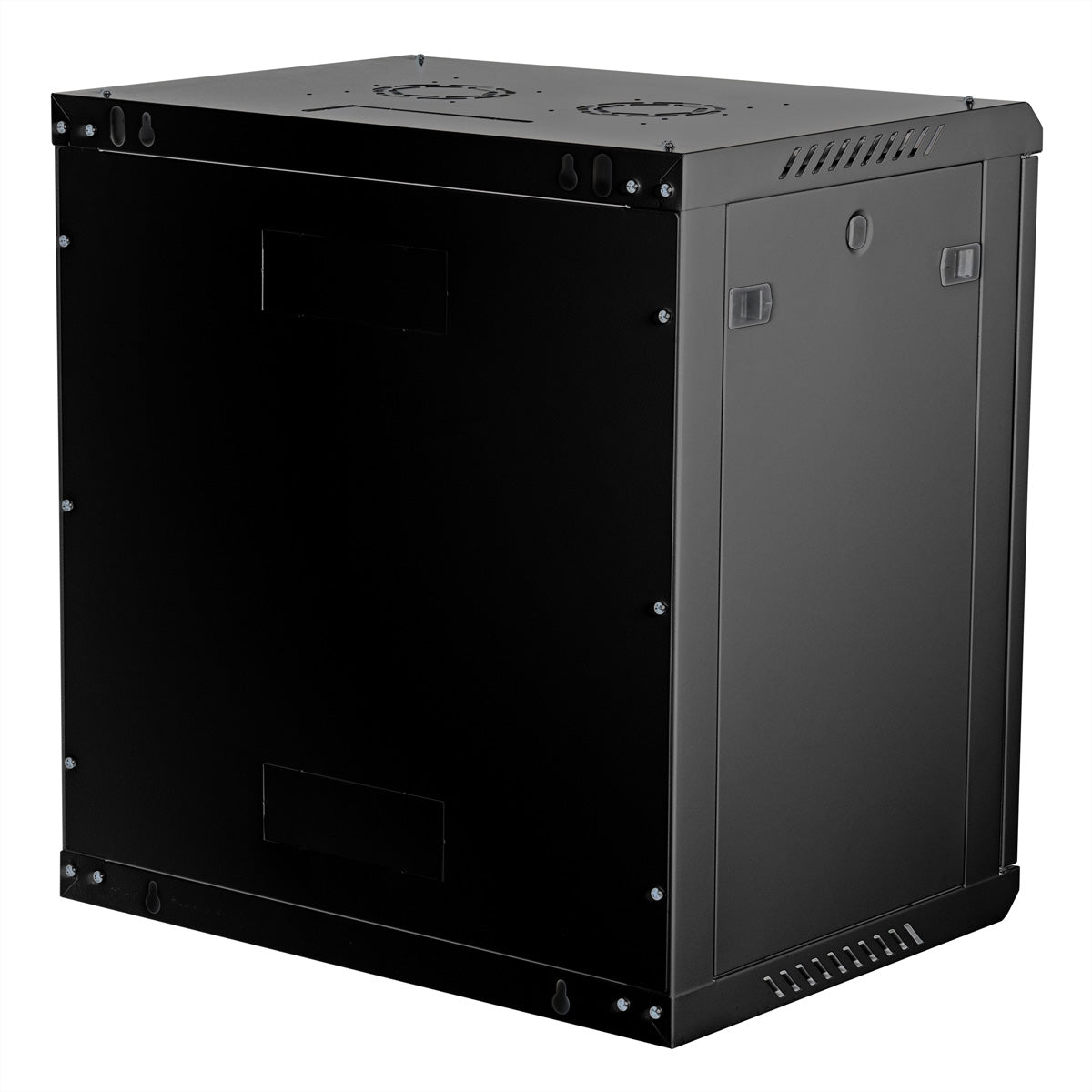 ROLINE Basic Plus – 19" Wandverteiler 12U, IP20, abschliessbar, 600 × 450 × 645 mm, schwarz, Stahl