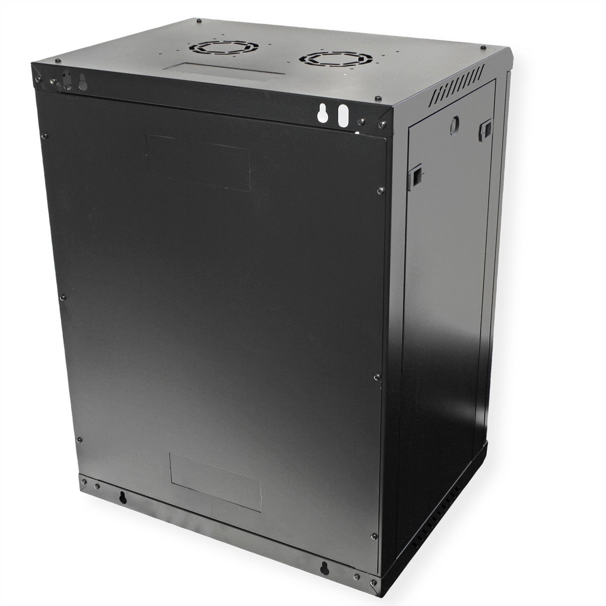 ROLINE Basic Plus – 19" Wandverteiler 15U, IP20, abschliessbar, 600 × 450 × 779 mm, schwarz