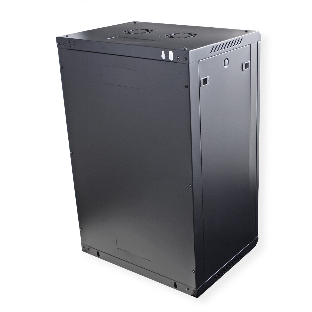 ROLINE Basic Plus – 19" Wandverteiler 18U, IP20, abschliessbar, 600 × 450 × 912 mm, schwarz