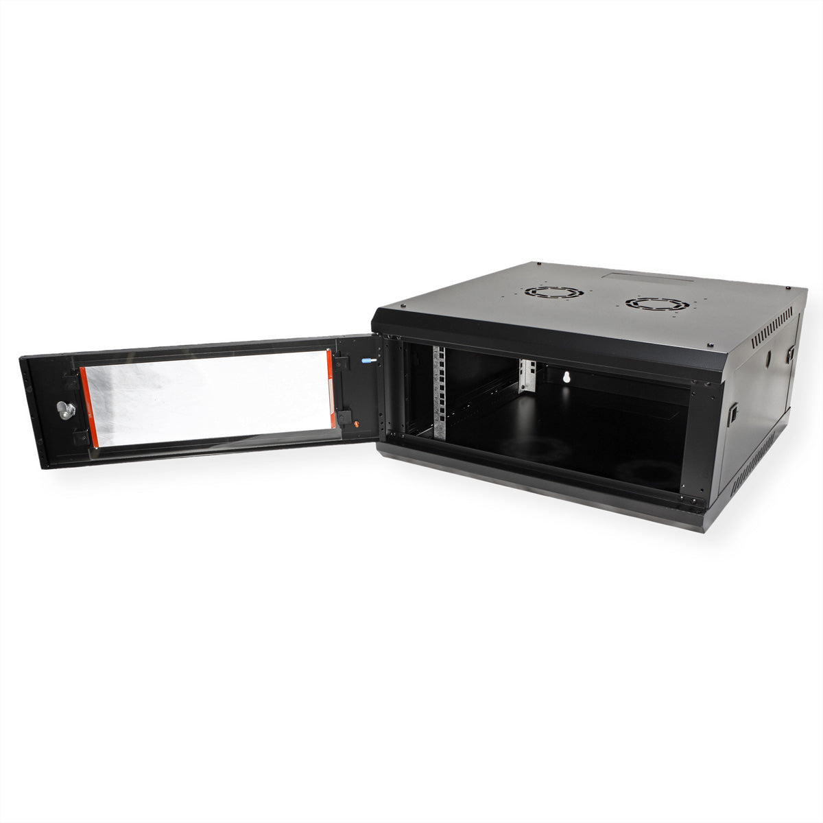 ROLINE Basic Plus – 19" Wandverteiler 4U, IP20, abschliessbar, 600 × 600 × 290 mm, schwarz, Stahl