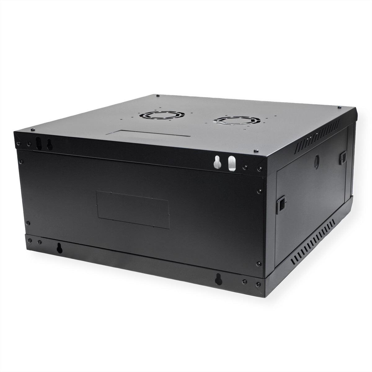 ROLINE Basic Plus – 19" Wandverteiler 4U, IP20, abschliessbar, 600 × 600 × 290 mm, schwarz, Stahl