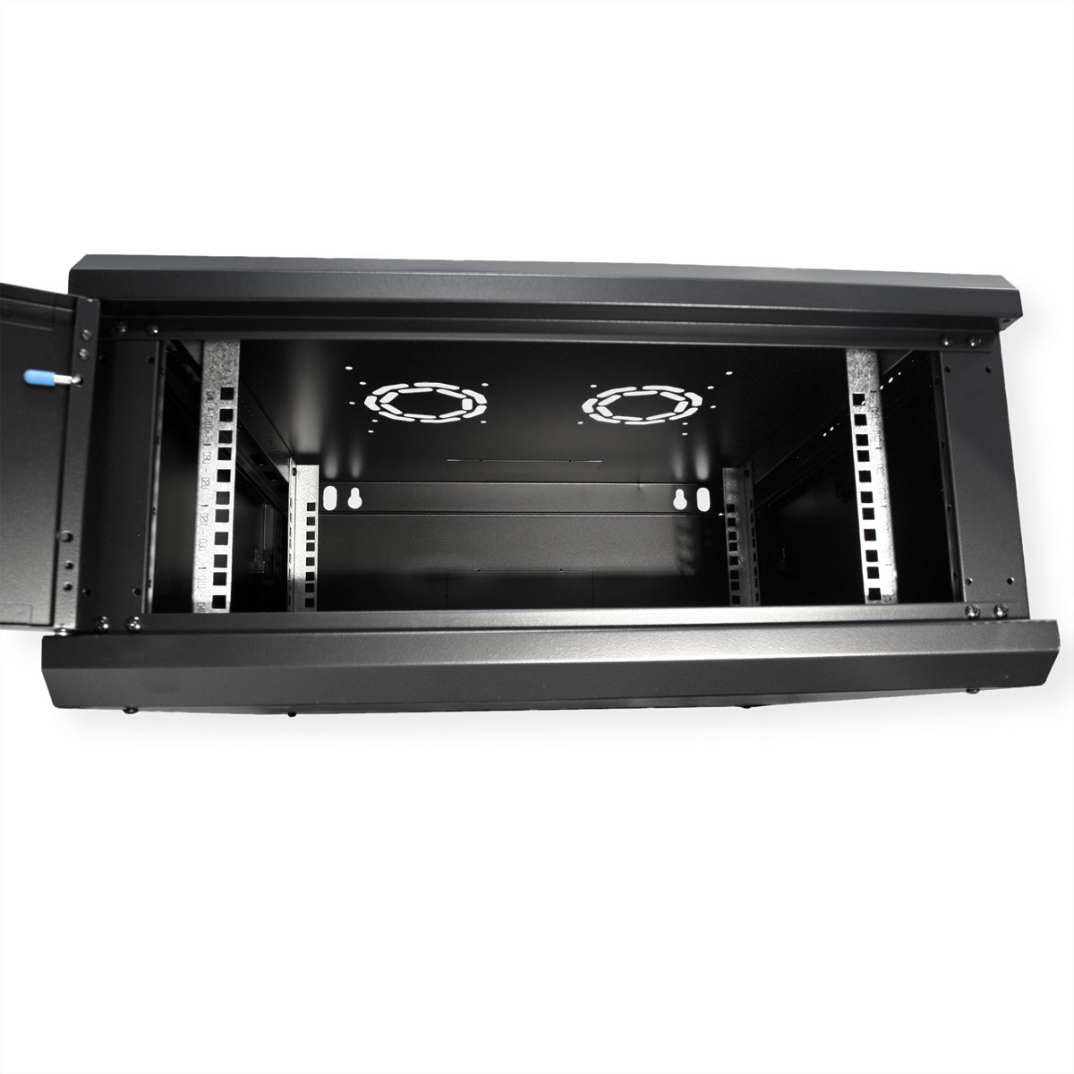 ROLINE Basic Plus – 19" Wandverteiler 4U, IP20, abschliessbar, 600 × 600 × 290 mm, schwarz, Stahl