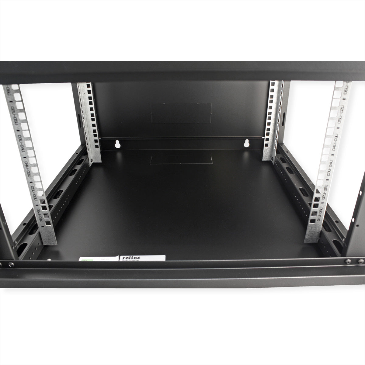 ROLINE Basic Plus – 19" Wandverteiler 6U, IP20, abschliessbar, 600 × 600 × 379 mm, schwarz, Stahl
