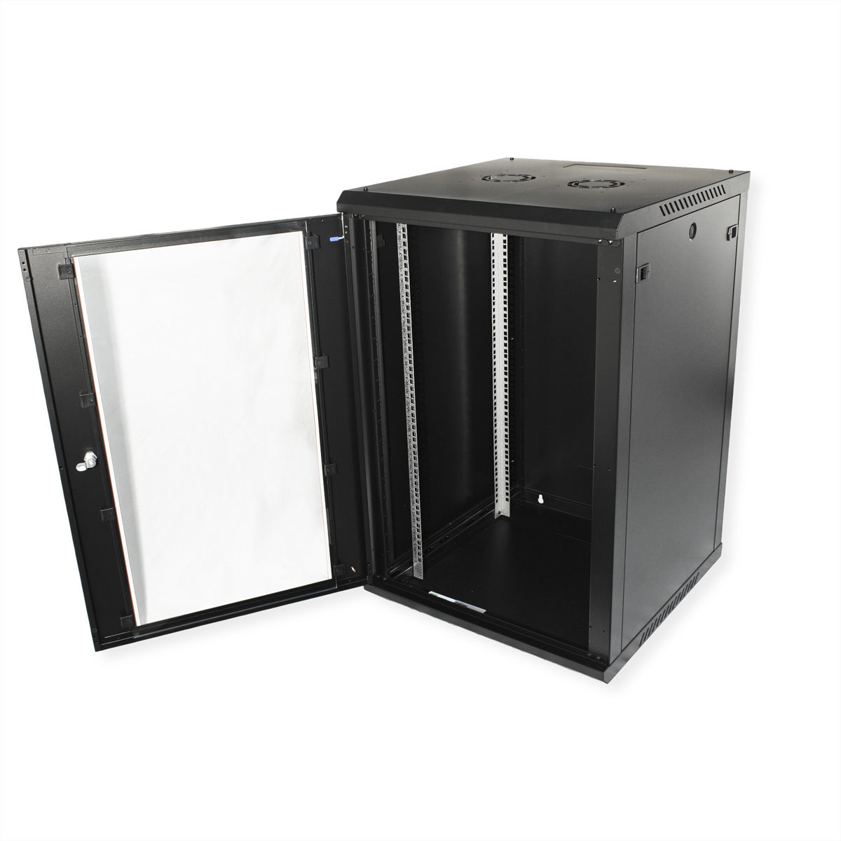 ROLINE Basic Plus – 19" Wandverteiler 18U, IP20, abschliessbar, 600 × 600 × 912 mm, schwarz