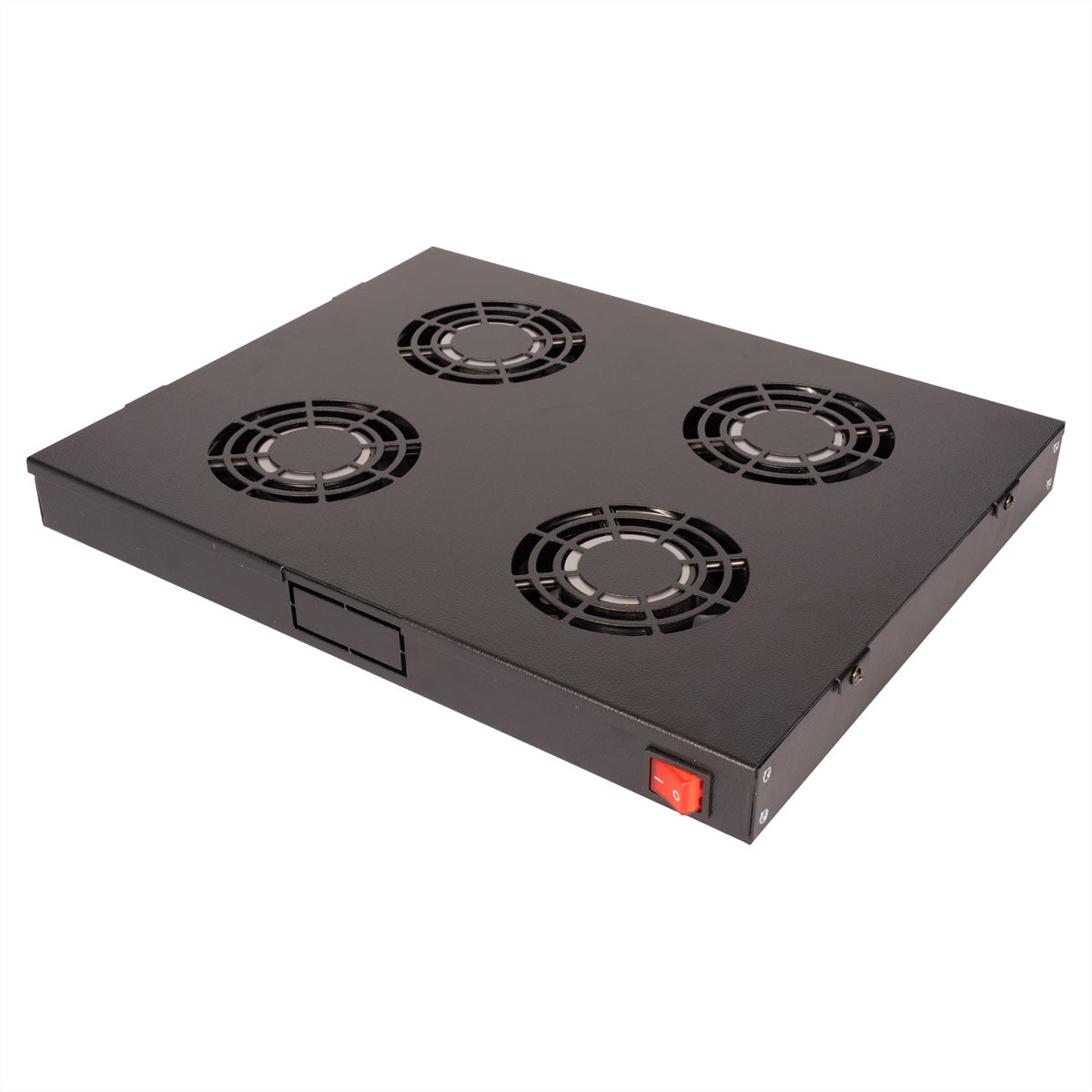 ROLINE 19"-Lüftereinheit, 4x Lüfter, ON/OFF, Schwarz, für 19" Schränke
