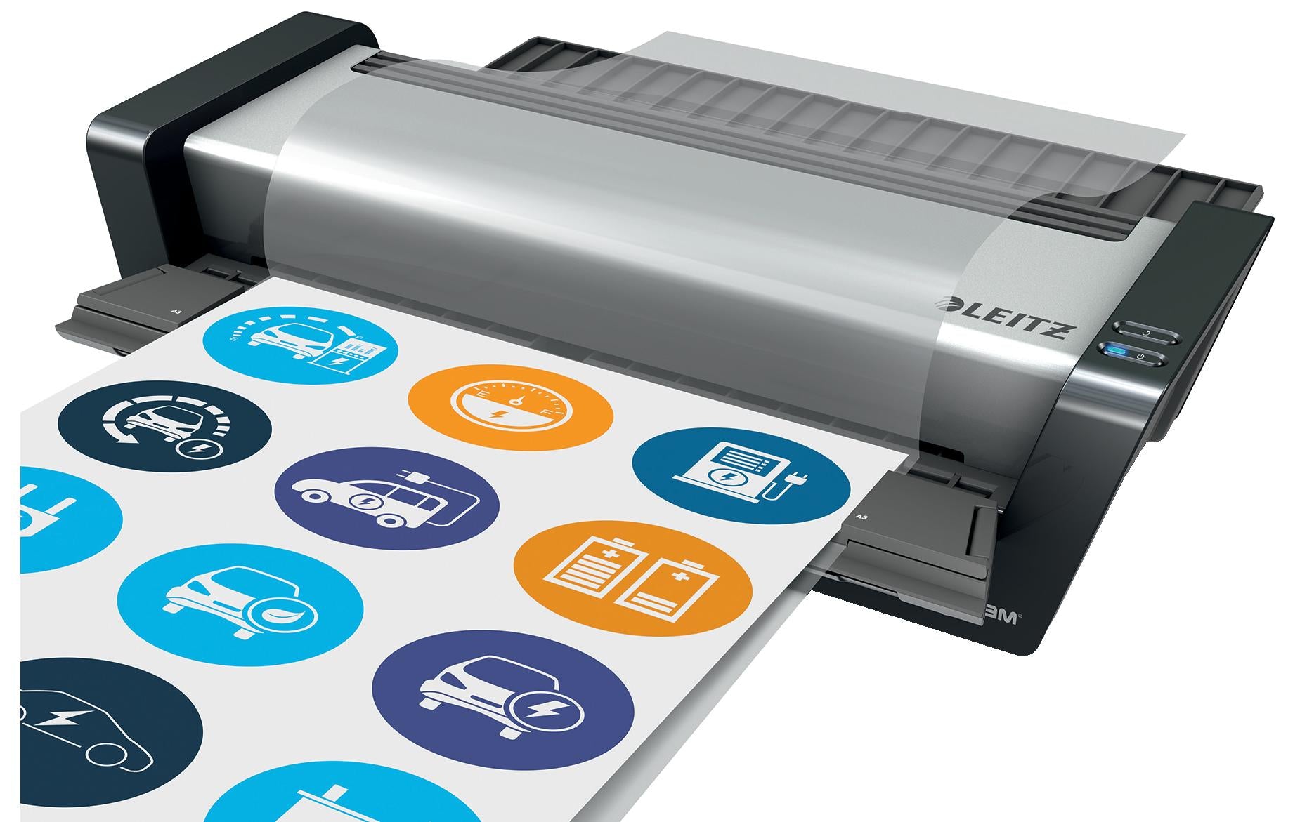 Leitz iLAM Touch Turbo Pro Laminiergerät A3 – Heisslaminator, bis 250 µm, 6 Rollen, 2'000 mm/min