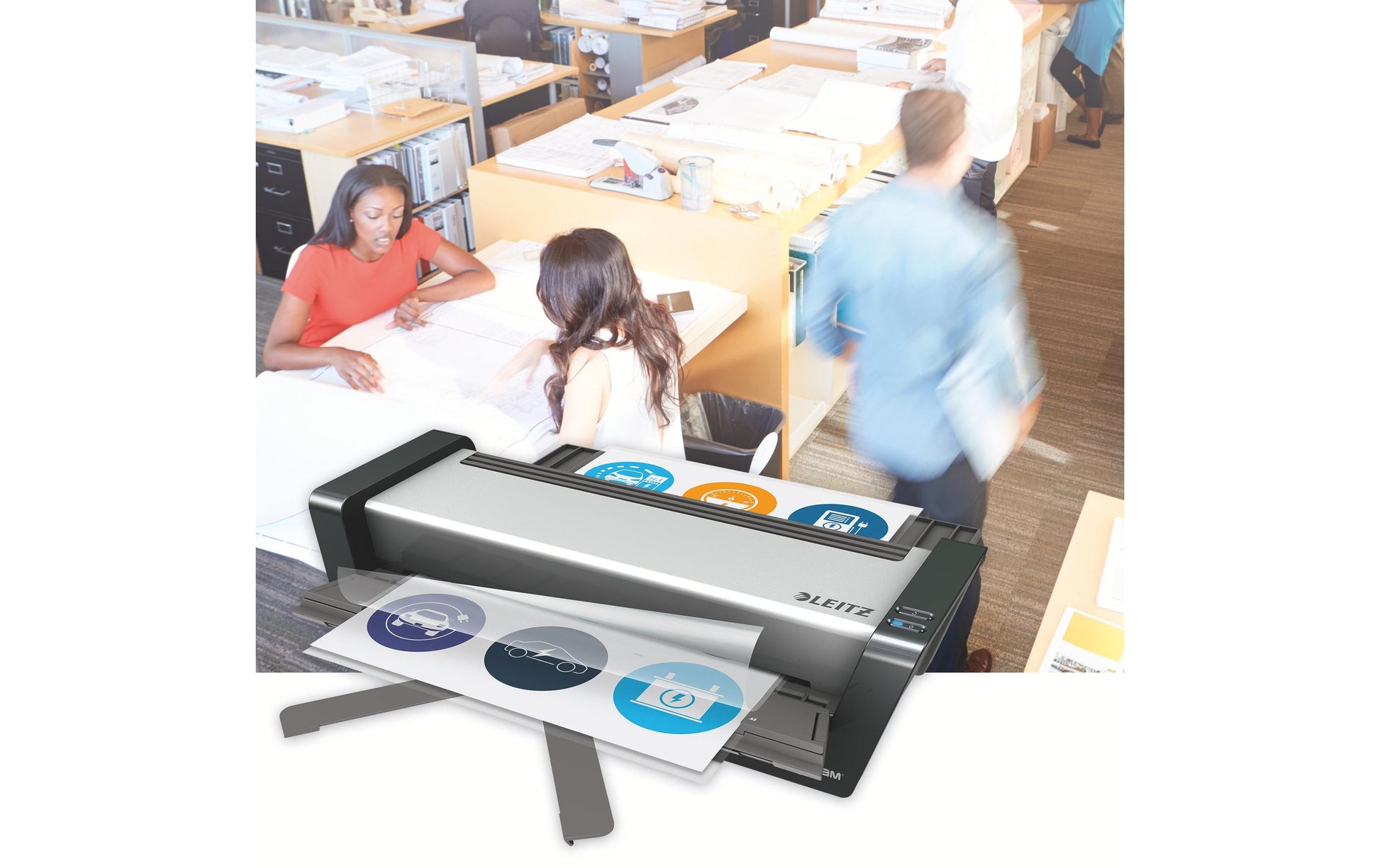 Leitz iLAM Touch Turbo Pro Laminiergerät A3 – Heisslaminator, bis 250 µm, 6 Rollen, 2'000 mm/min