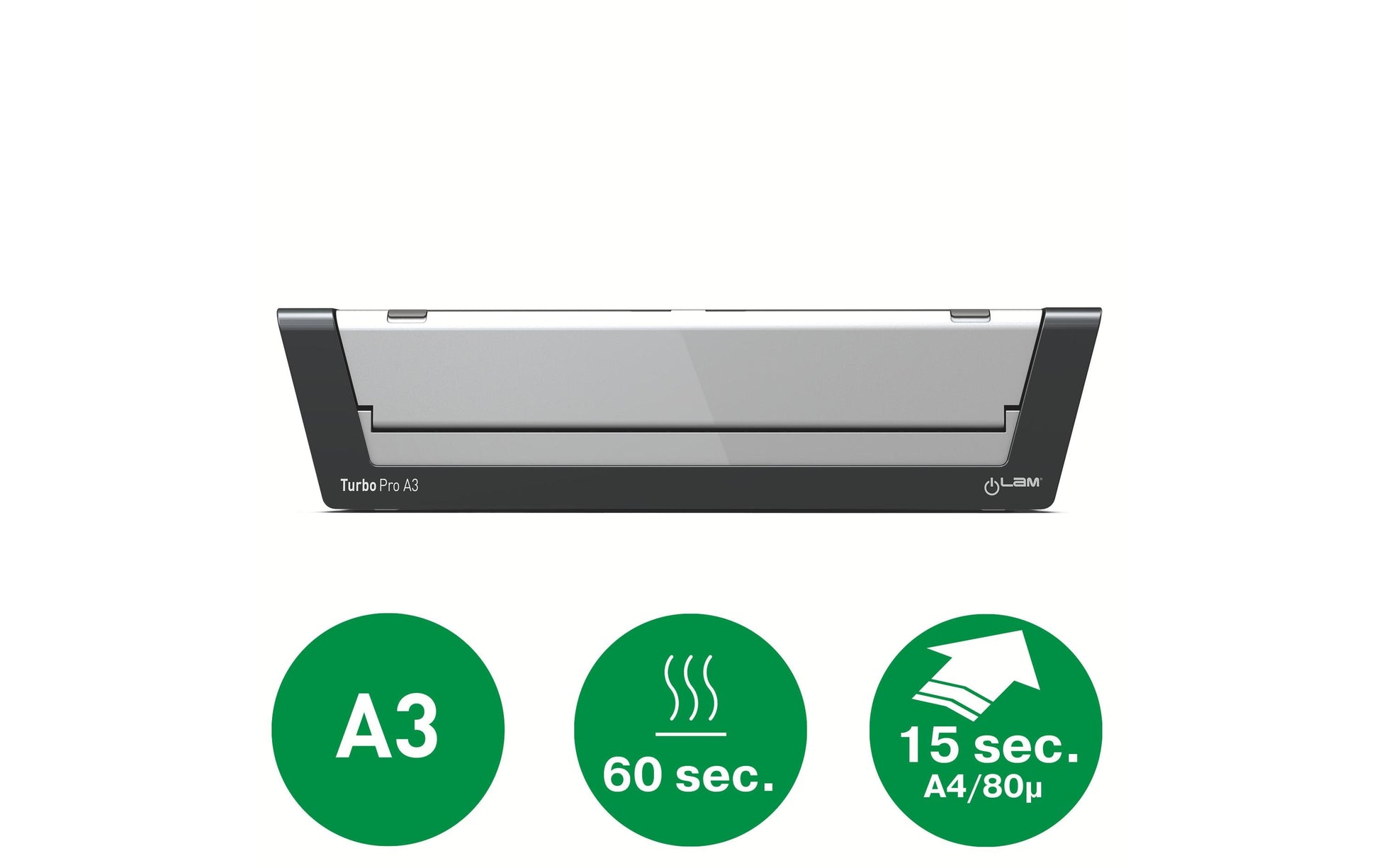 Leitz iLAM Touch Turbo Pro Laminiergerät A3 – Heisslaminator, bis 250 µm, 6 Rollen, 2'000 mm/min